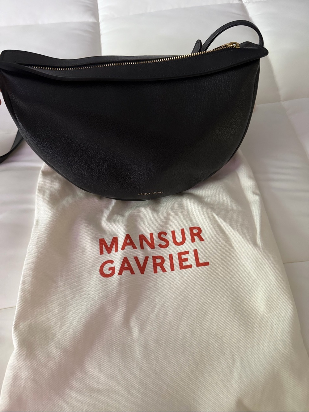 Mansur Gavriel Black Moon Sling Crossbody Bag